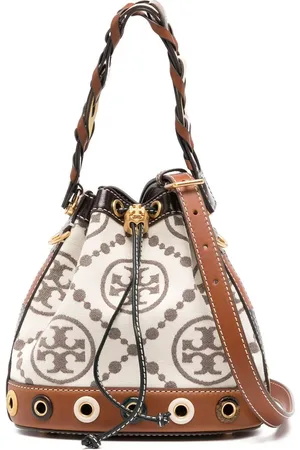 Tory Burch Monogram-jacquard bucket bag