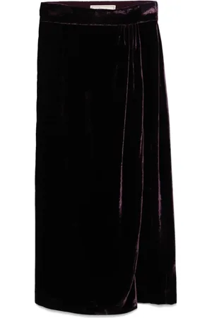 BLUMARINE Velvet midi skirt