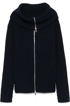 Claudie Pierlot Zip-neck knitted cardigan