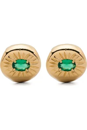 WOUTERS & HENDRIX Emerald-embellished earrings