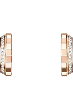 Chopard 18kt rose gold Ice Cube diamond earrings
