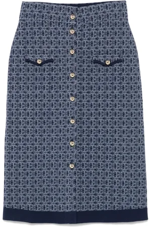Claudie Pierlot High-waisted monogram skirt