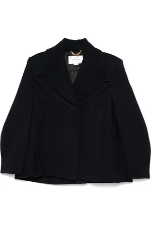 Victoria Beckham Pointed-shoulder peacoat
