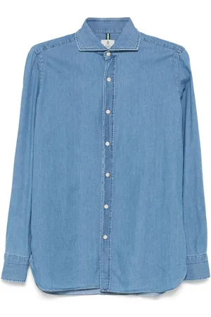LUIGI BORRELLI NAPOLI Denim shirt