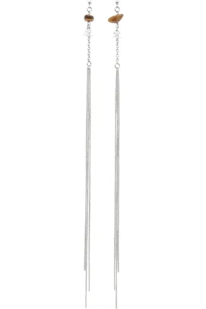 Courrèges Stone Chain earrings