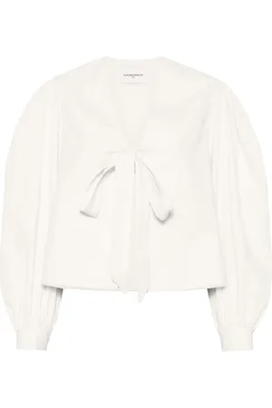 Claudie Pierlot Tie-fastening V-neck blouse