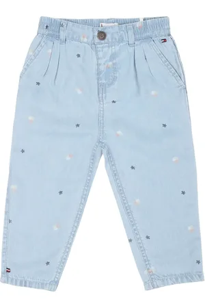 Tommy Hilfiger Floral-print denim trousers
