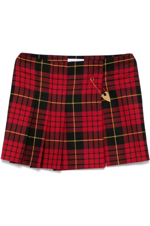 Alexander McQueen Tartan-check mini skirt