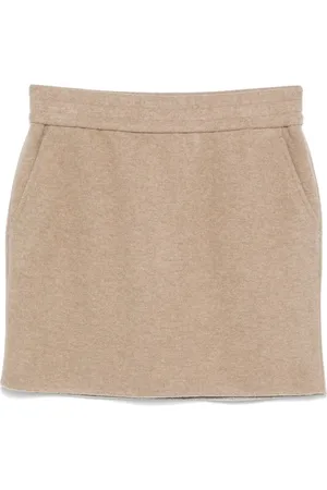 Max Mara Logo-embroidered mini skirt