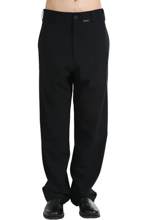 Marni Mending-logo straight-leg trousers
