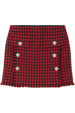 VERSACE Tweed pencil skirt