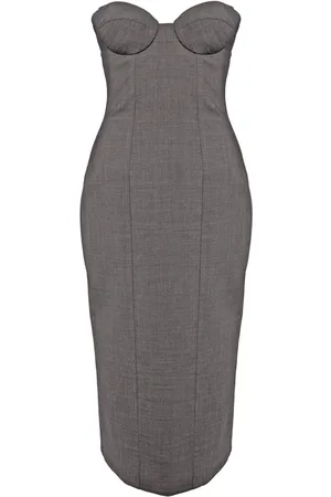 GIUSEPPE DI MORABITO Strapless midi dress