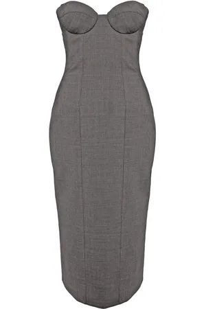 GIUSEPPE DI MORABITO Strapless midi dress