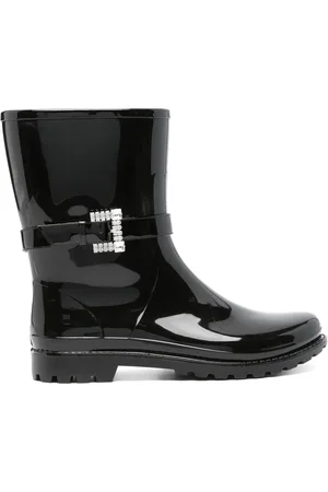 Sergio Rossi Crystal-embellished ankle boots