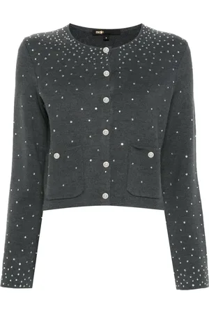 Maje Rhinestone-embellished sweater