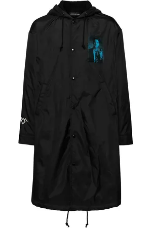 UNDERCOVER Graphic print hooded parka