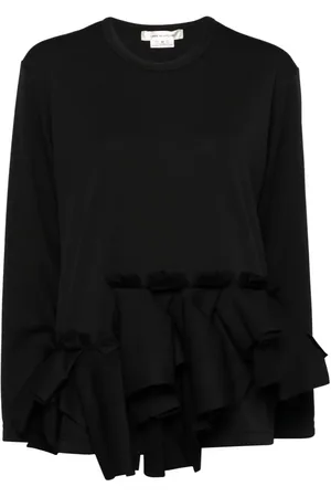 Comme des Garçons Ruffled long-sleeved top