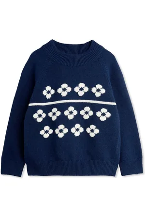 Mini Rodini Floral knitted jumper