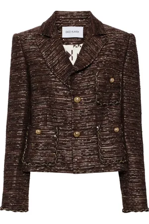 DICE KAYEK Tweeded blazer