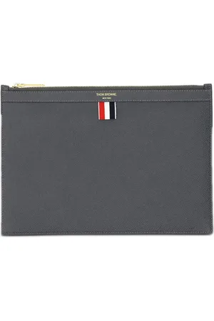 Thom Browne Pebbled rectangular clutch bag