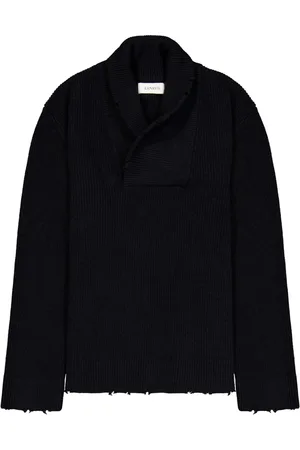 LANEUS Shawl-collar jumper