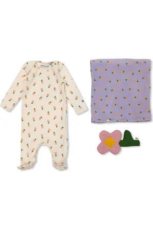 Bobo Choses Floral-print babygrow (set of three)