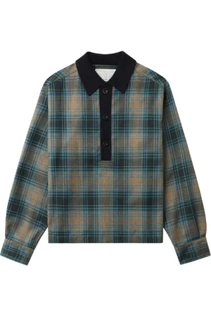 Kolor Check-print polo shirt