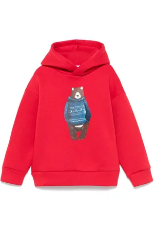 Il gufo Bear-print hoodie