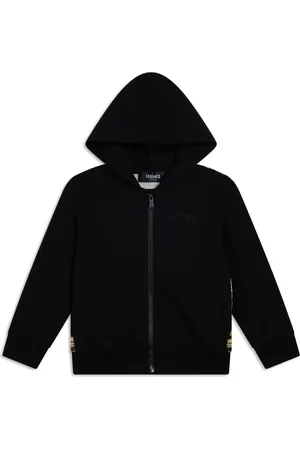 VERSACE Baroque-print long sleeve hoodie