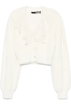 ROTATE Lace collar knit cardigan
