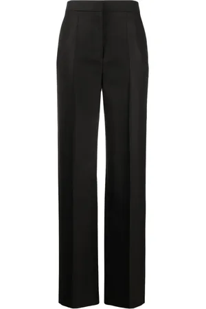 The Row Pressed-crease high-waisted trousers