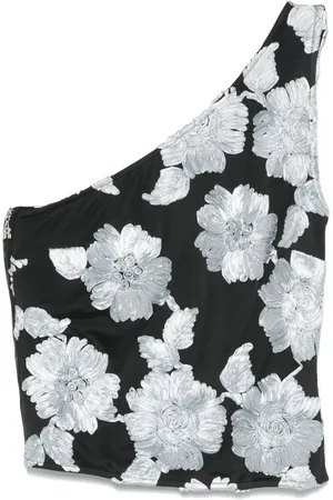 ROTATE Flower mesh top