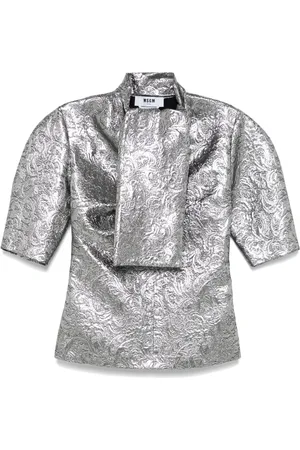 Msgm Metallic-effect blouse