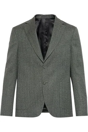 OFFICINE GENERALE Herringbone-pattern blazer