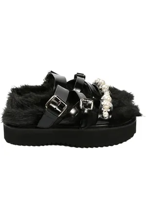 Simone Rocha Faux fur platform sandal