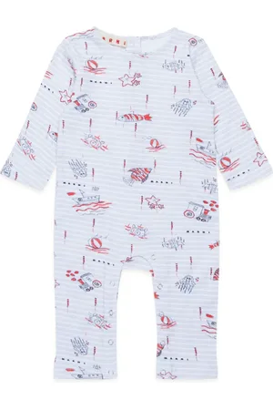 Marni Graphic-print cotton romper