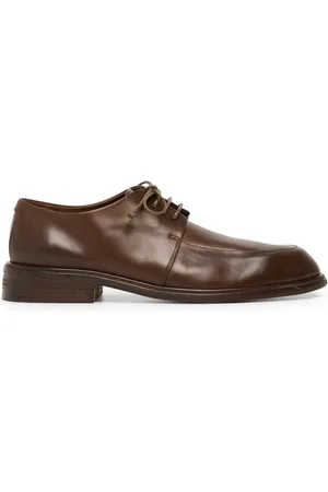 MARSÈLL Almond-toe leather derby shoes