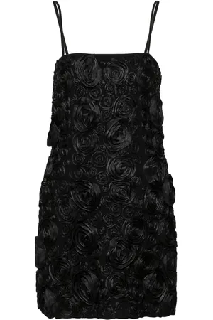 BLUMARINE Floral-appliqué mini dress