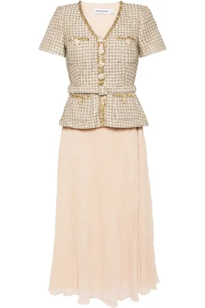 Self-Portrait Boucl?? midi dress
