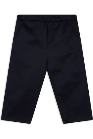 VERSACE Logo-embroidered trousers