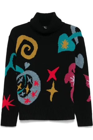 Paul Smith Patterned-intarsia sweater