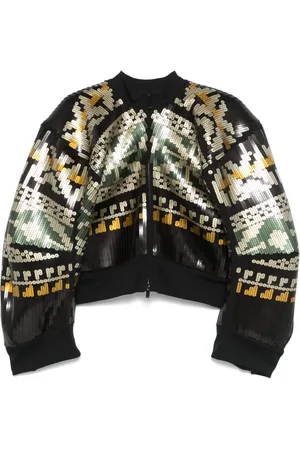 SACAI Sequinned bomber jacket