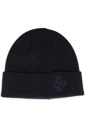 TAGLIATORE Logo-embroidered beanie