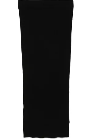 P.A.R.O.S.H. Ribbed-knit midi skirt
