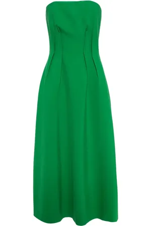 Elie saab Inverted-darts strapless dress