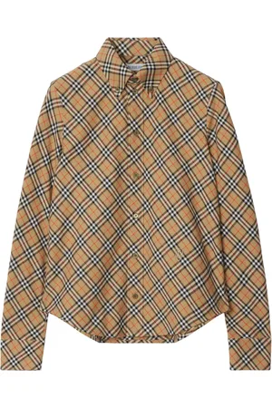 Burberry Check-pattern cotton shirt