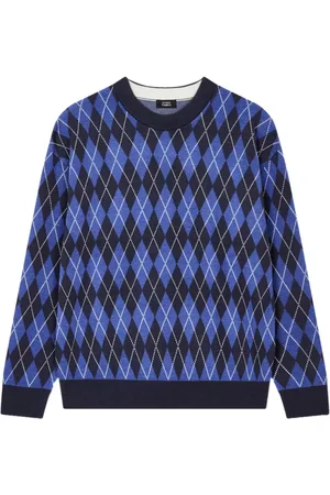 Studio Tomboy Argyle-pattern jumper