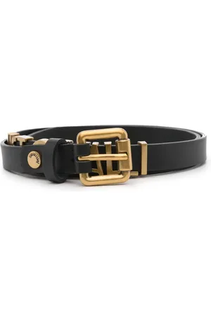 Roberto Cavalli Logo-lettering leather belt