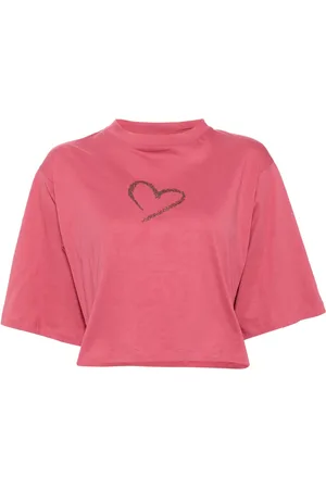 AGNÈS B. Glittered-heart t-shirt