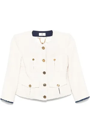 Elisabetta Franchi Cropped tweed jacket